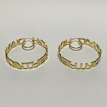 DITR Hoop Earrings - Gold