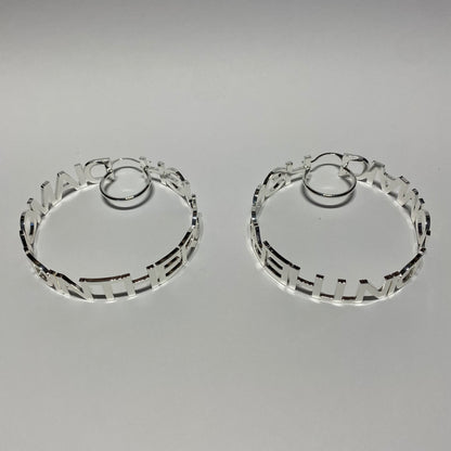 DITR Hoop Earrings - Silver